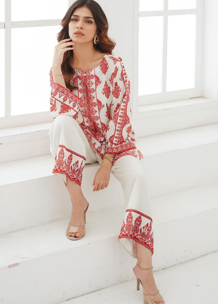 Nairah Women Pret Printed Arabic Lawn Suit NAH26PN Light Sand - Spring Collection