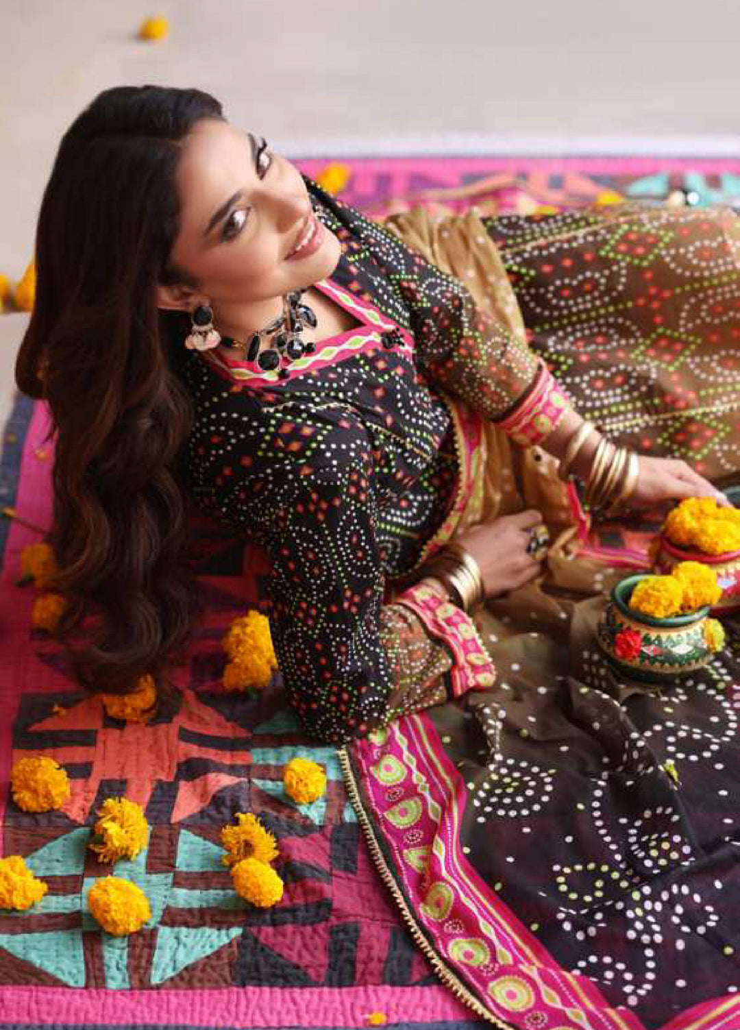 Heritage Series by AL Zohaib Unstitched Printed Chunri Lawn 3 Piece Suit AZ26UCH D-2 - Festive Collection