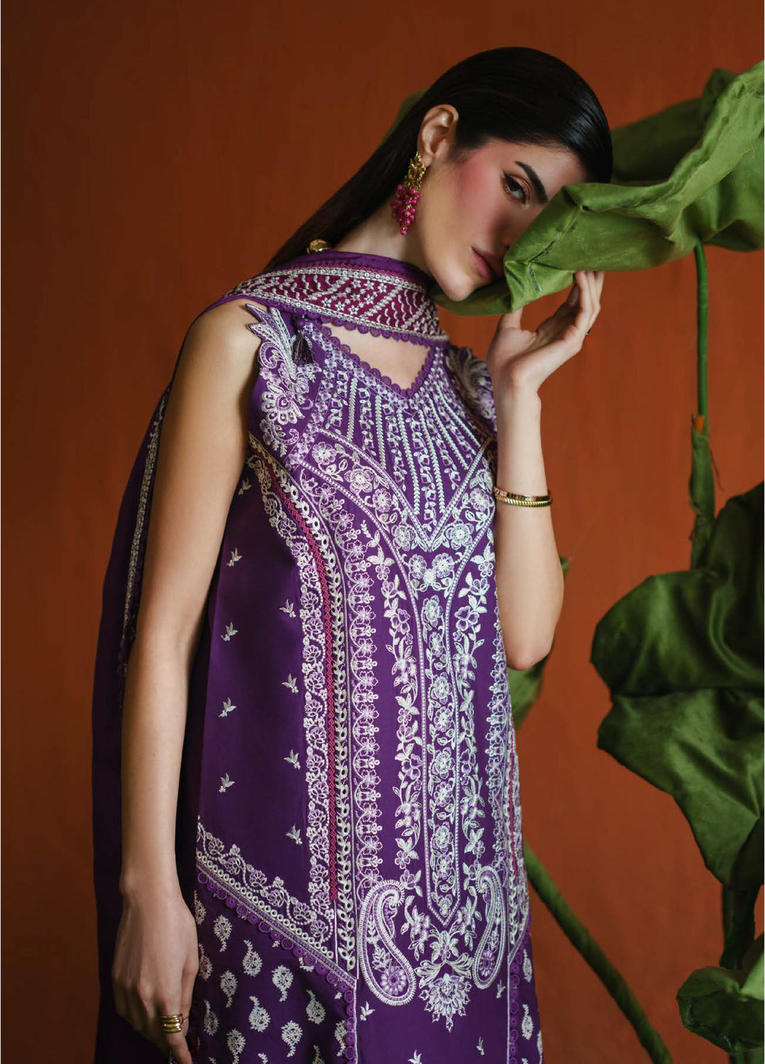 Blooming Flower by Zariya Unstitched Embroidered Lawn 3 Piece Suit ZRY26ULB IZETTA ZB-60100 - Festive Collection