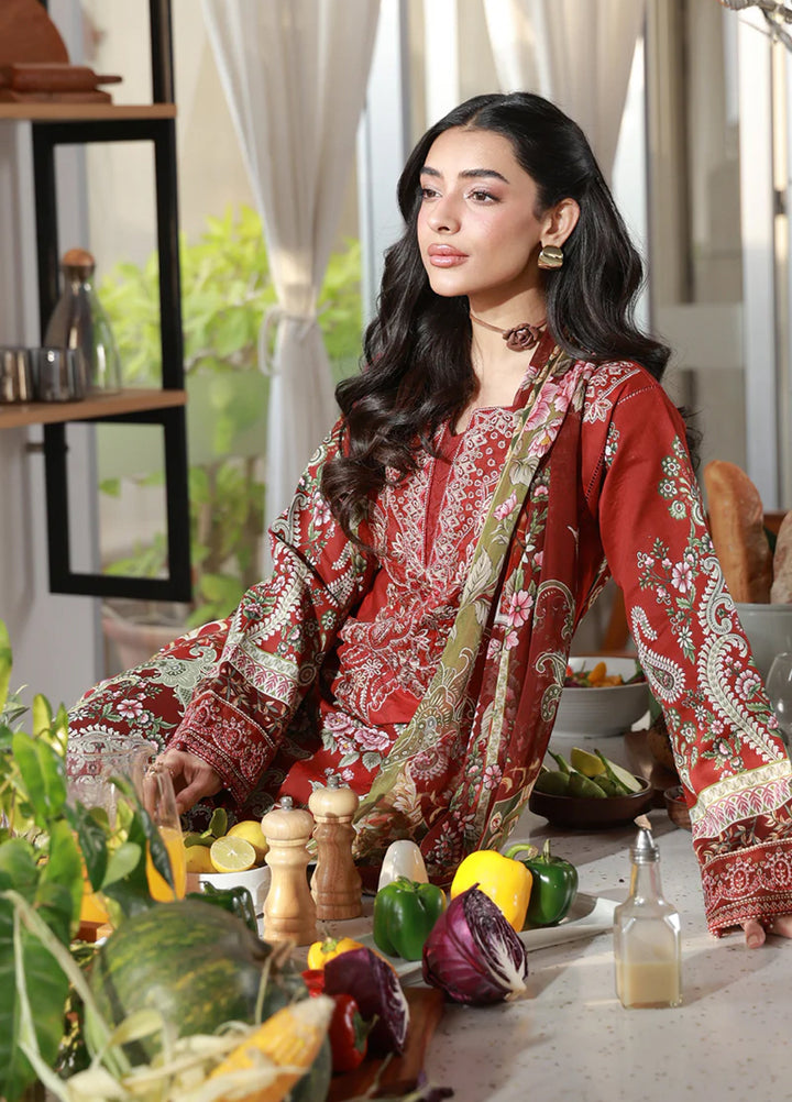 Delia by Gulaal Unstitched Embroidered Lawn 3 Piece Suit GL26UD D-9 Siaa - Summer Collection