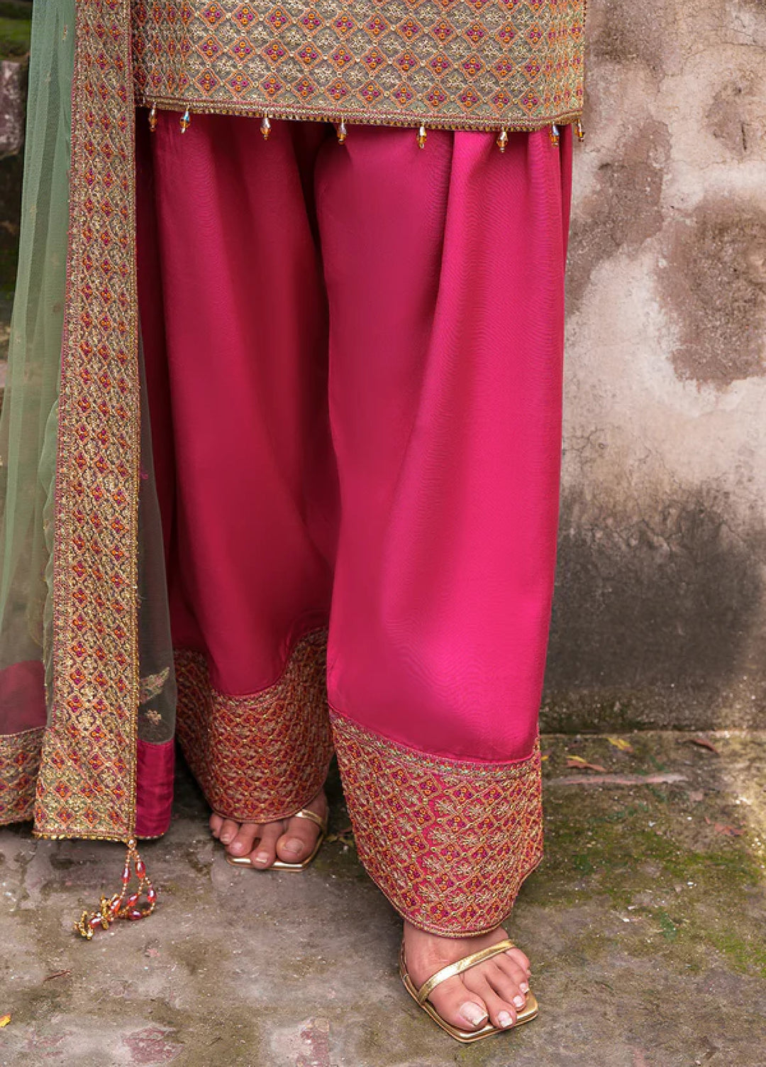 Zaria by Meeral Pret Embroidered Raw Silk 3 Piece Sierra - Festive Collection