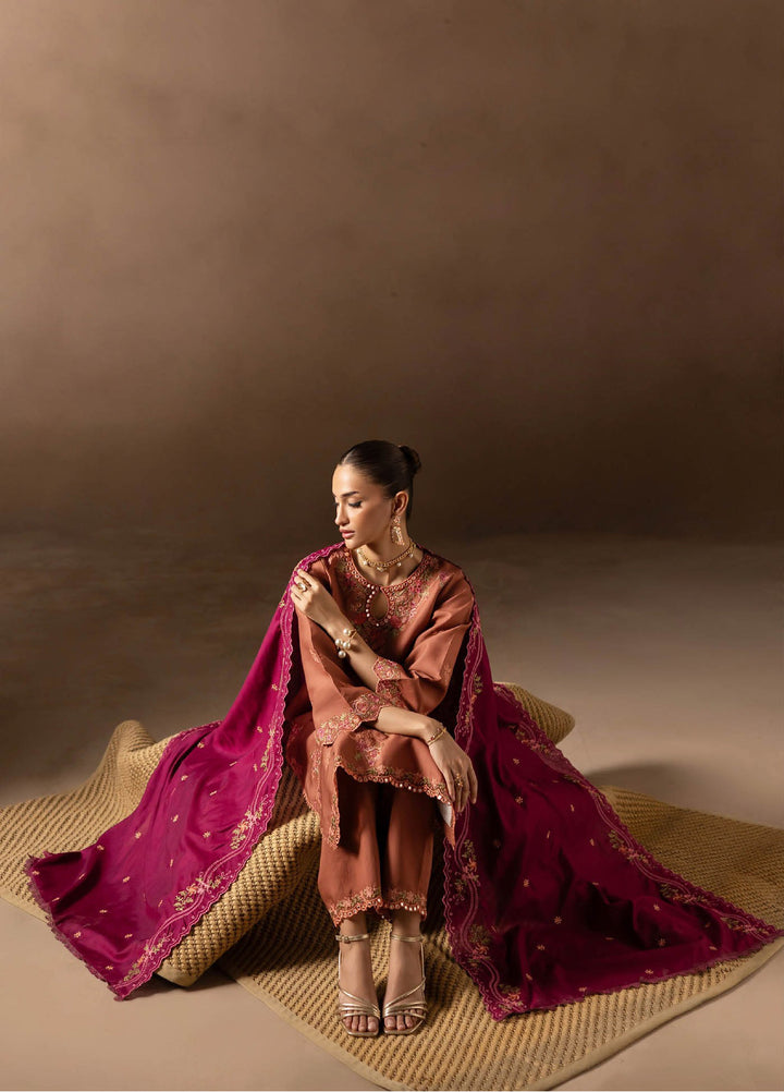 Sareen by Rajbari Unstitched Premium Viscose Chikankari 3 Piece RB25SC D-12 - Winter Collection