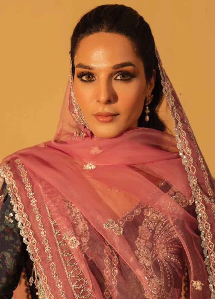 Aylin Unstitched Raw Silk Embroidered Suits 3 Piece AYL25US SAPPHIRE DUSK - Festive Collection