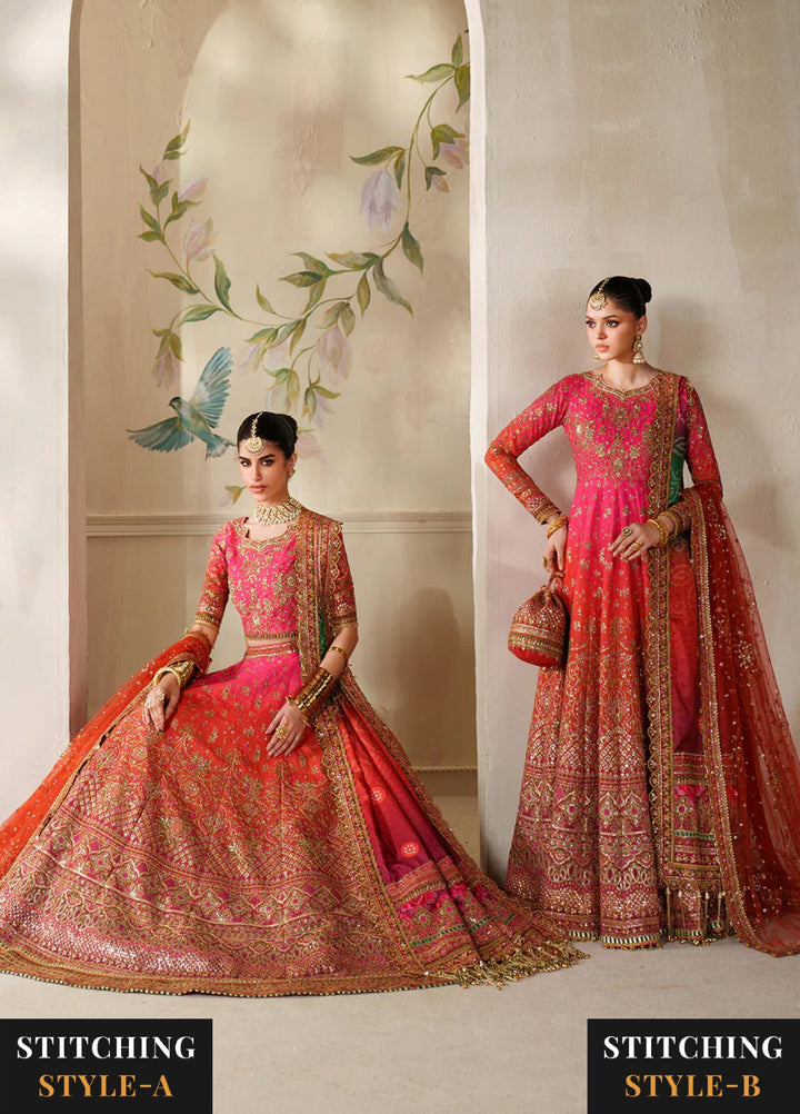 Chantelle by Baroque Unstitched Embroidered Raw Silk 3 Piece Suit BQ26UCF V14-D03 - Festive Collection