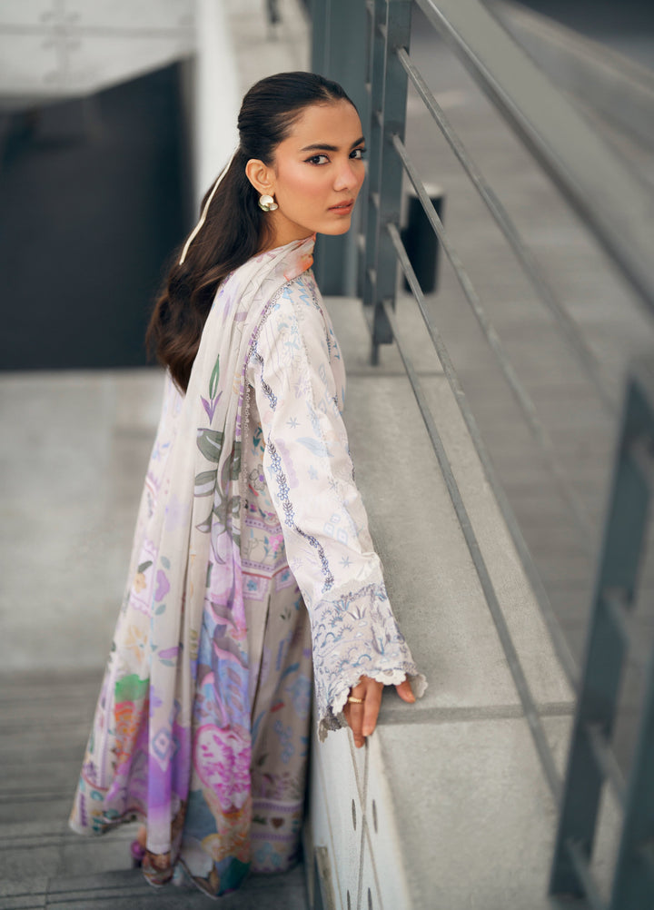 Zync by Florent Unstitched Embroidered Lawn 3 Piece Suit FL26ZU FZ-9B - Summer Collection