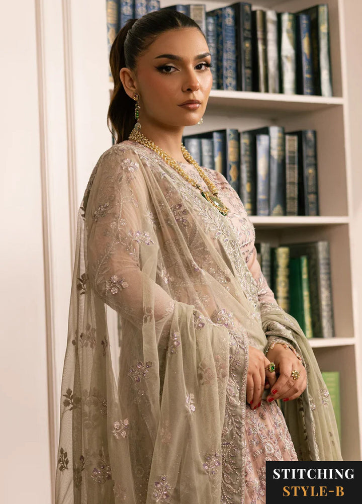 Zarif Women Unstitched Embroidered Net 3 Piece Suit ZR26UFC ZRI 01 DIVAAN - Festive Collection
