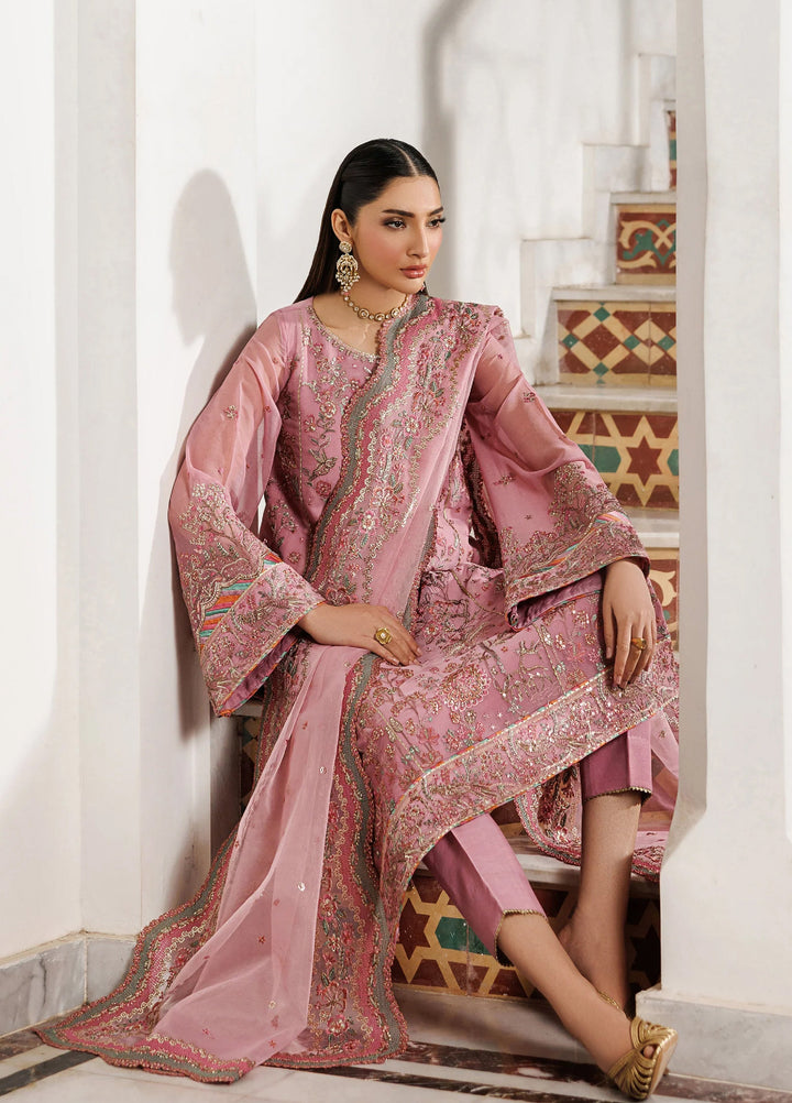 Nourah by Zarif Unstitched Embroidered Chiffon 3 Piece Suit ZR26UCN Nourah SHAYRA ZF/ZQH/SHAYRA 03 - Festive Collection