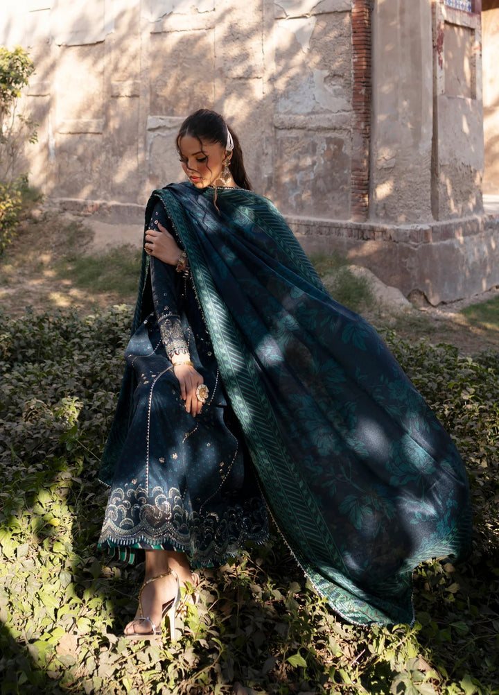 Xenia Formal Luxury Unstitched Embroidered Raw Silk Suits 3 Piece XE25FL D-03 Asmira - Formals Collection