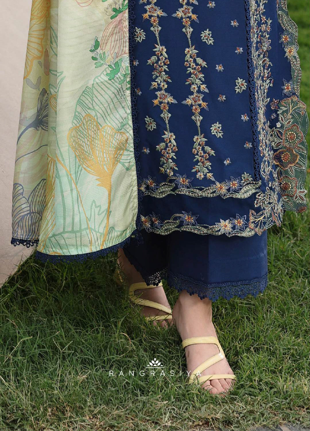 Florence by Rang Rasiya Unstitched Embroidered Lawn 3 Piece Suit RR26ULF Florence Mina - Festive Collection