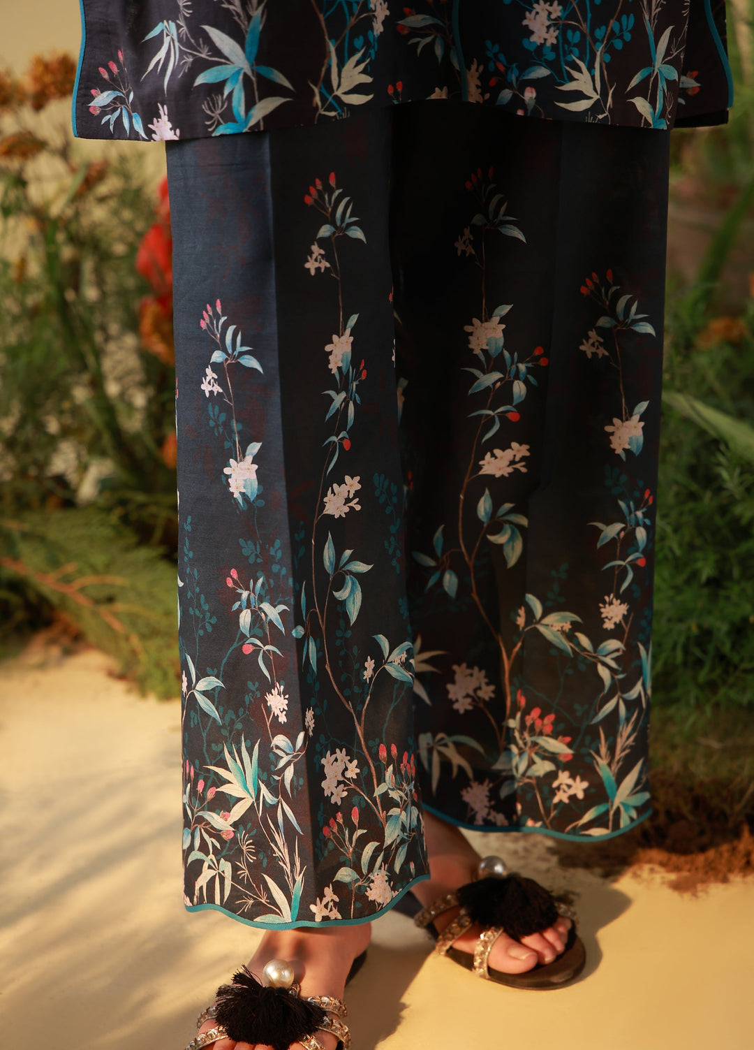 Sahar Unstitched Printed Cambric 2 Piece Suit SS1-26-22 Midnight Tropique - Summer Collection