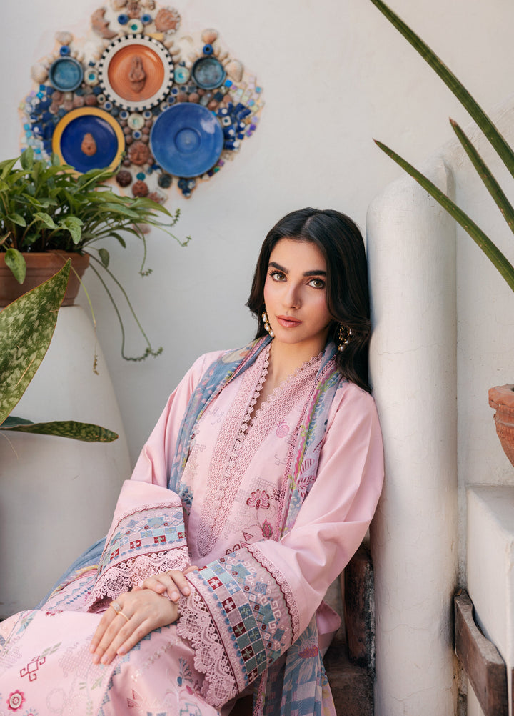 Zync by Florent Unstitched Embroidered Lawn 3 Piece Suit FL26ULZ FZ-4A - Lawn Collection