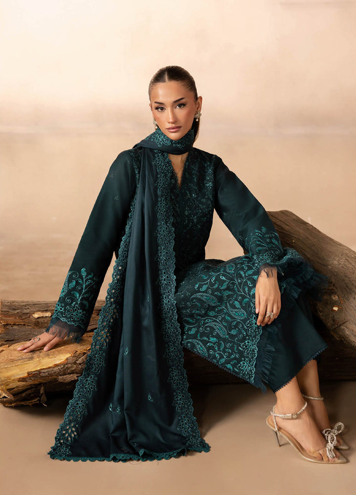 Sareen by Rajbari Unstitched Premium Viscose Chikankari 3 Piece RB25SC D-08 - Winter Collection