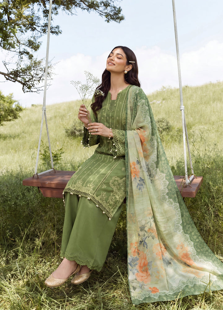 Zellbury Unstitched Embroidered Cotton 3 Piece Suit ZB26UCC WUS26E34090 - Casual Collection