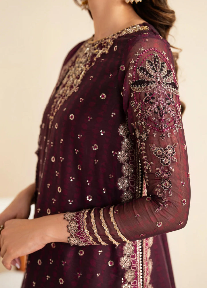 Xenia Formal Luxury Unstitched Embroidered Chiffon Suits 3 Piece XE25FL XF-984 Tiya - Formals Collection