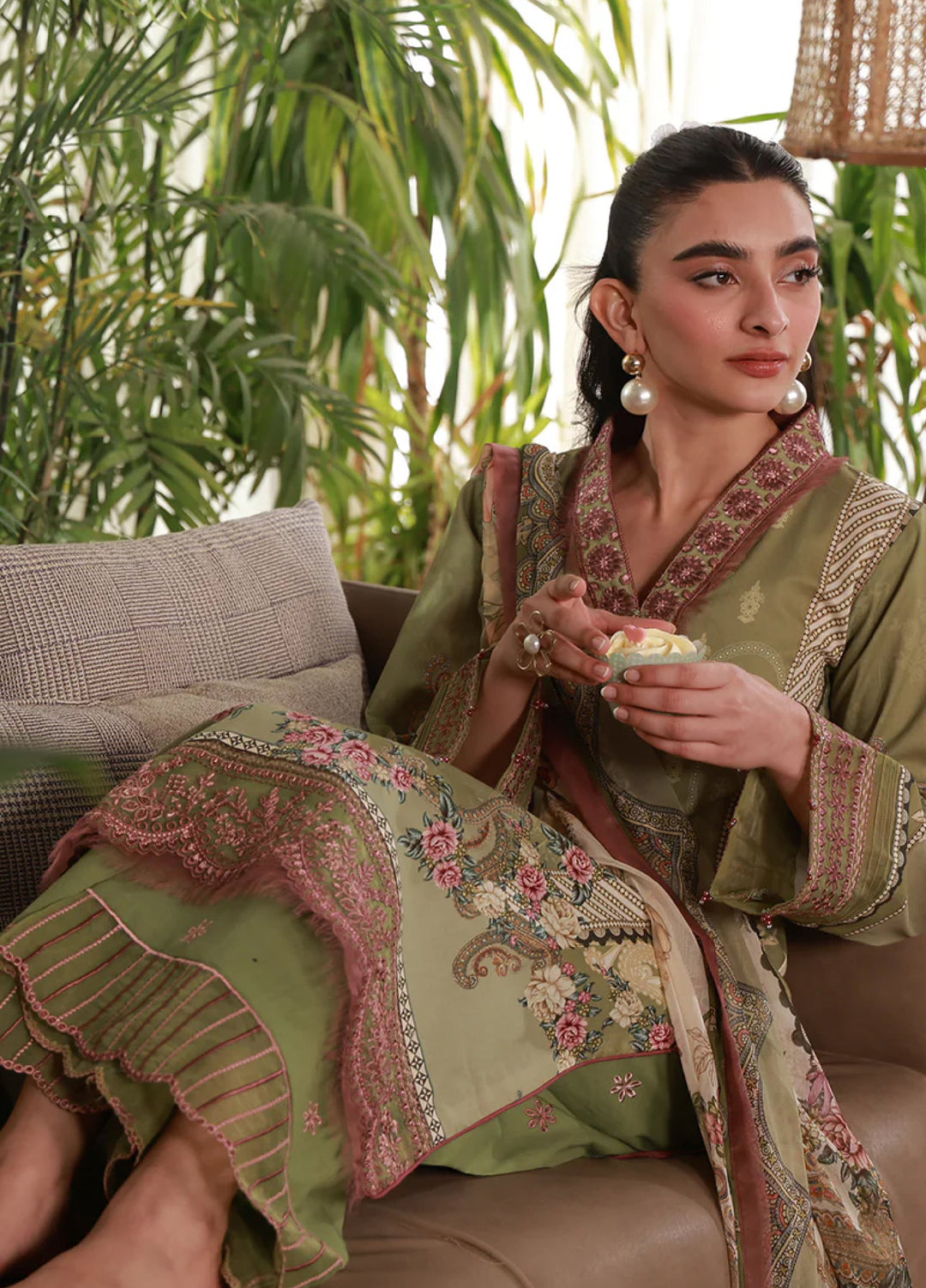 Delia by Gulaal Unstitched Embroidered Lawn 3 Piece Suit GL26UD D-12 Alma - Summer Collection