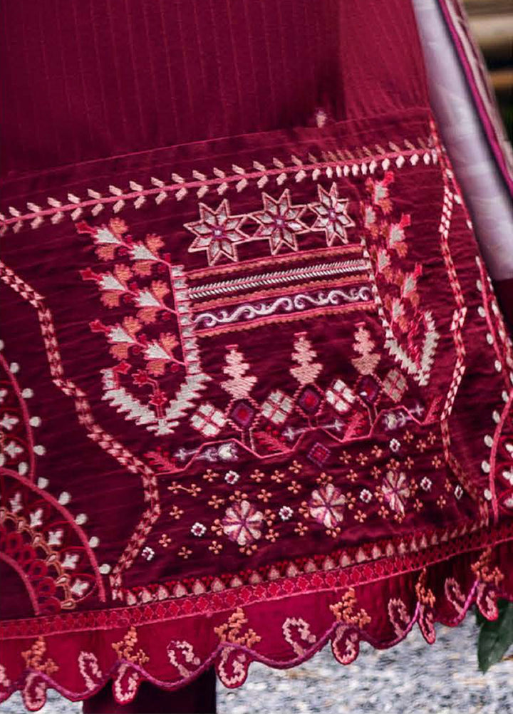 Symphony Hemline by Mushq Unstitched Karandi Embroidered 3 Piece MU25SK Emerald Glimmer - Winter Collection