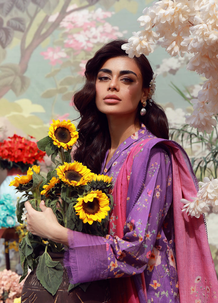 Mirha by Sahar Unstitched Printed Lawn 3 Piece Suit SS1-26-12 Lavender Whisper - Summer Collection