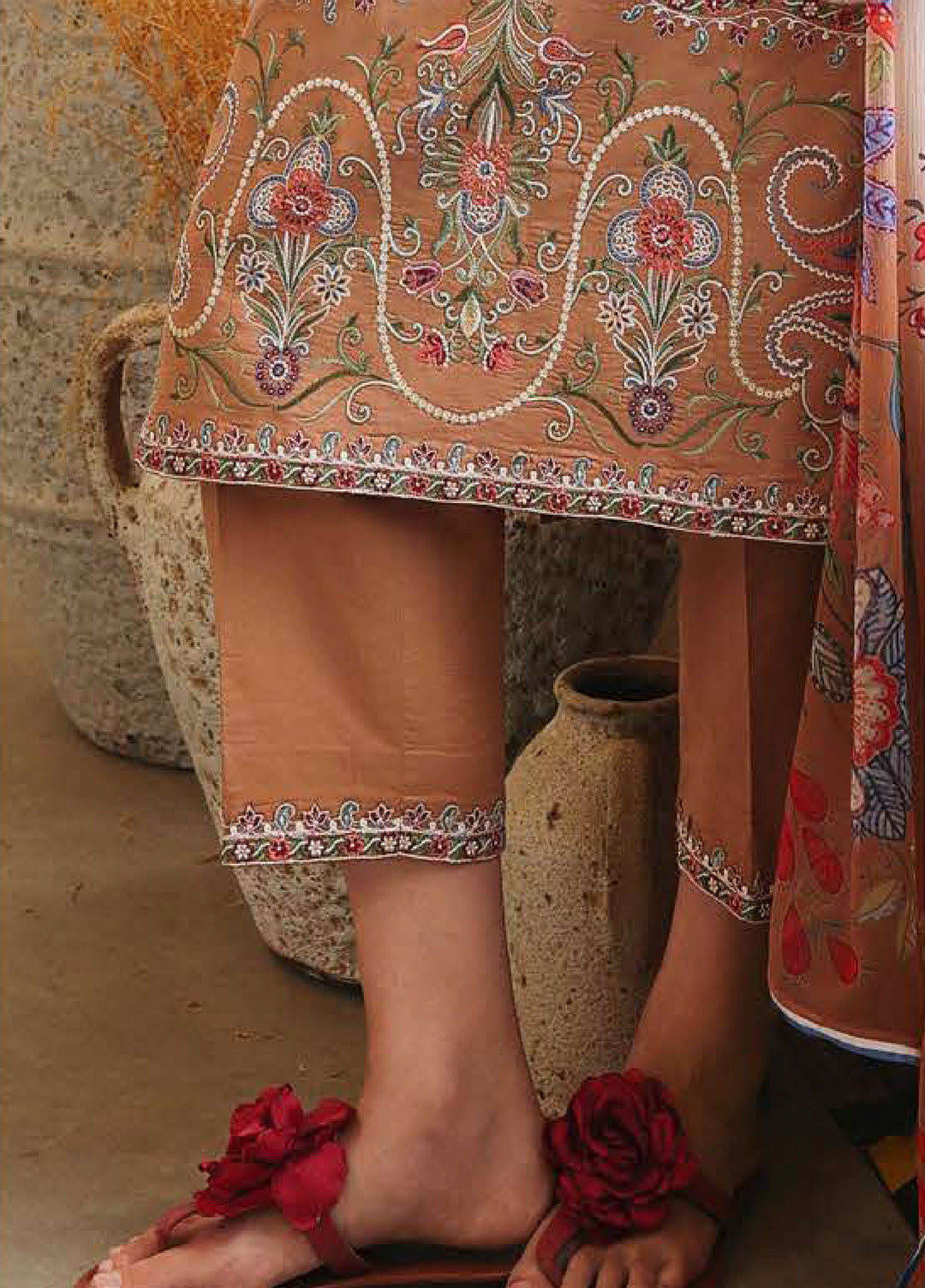 The Secret Garden by Mushq Unstitched Embroidered Lawn 3 Piece Suit MU26USG Wild Bloom HUNSS260408 - Festive Collection