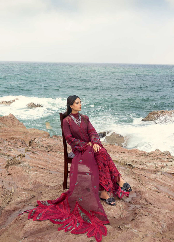 Mahiymaan by Al Zohaib Unstitched Embroidered Luxury Lawn 3 Piece Suit AZ26UM D-5 - Festive Collection