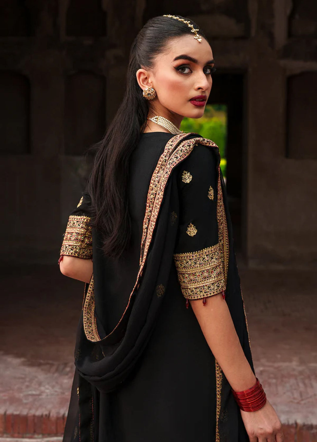 Zaria by Meeral Pret Embroidered Raw Silk 3 Piece Nova - Festive Collection