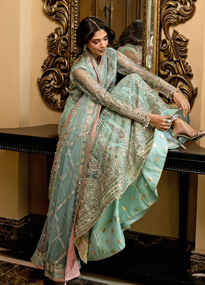 Darling by Mushq Unstitched Embroidered Net 4 Piece Suits MU25DW Bindu - Wedding Collection