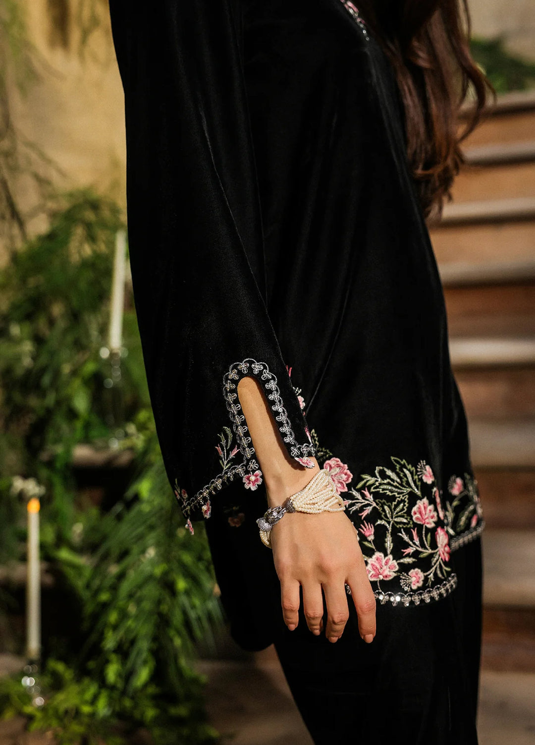 Elayra by Sahar Pret Velvet 2 Piece Embroidered Noir Elegance - Festive Collection