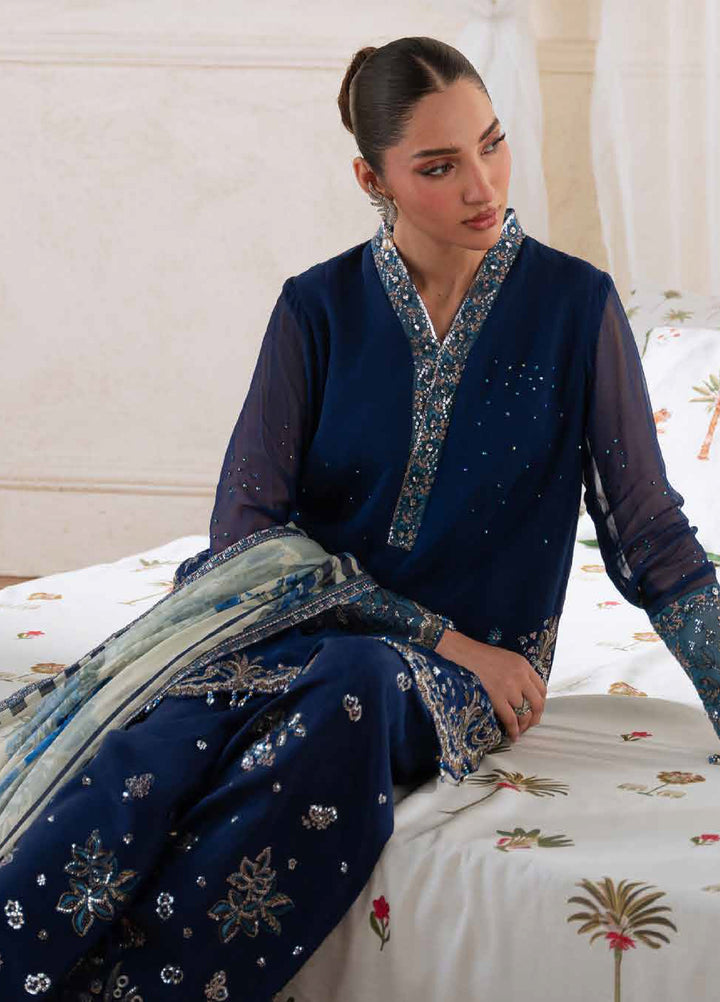 Amaya by Nureh Unstitched Embroidered Chiffon 4 Piece Suit NU26UCA AM-37 - Festive Collection