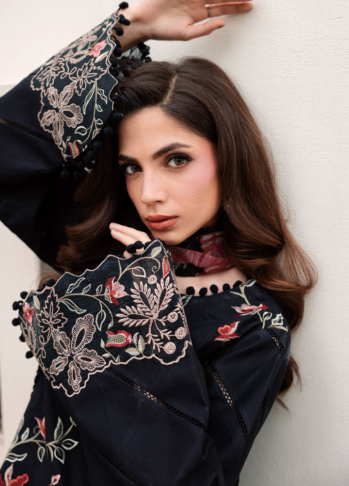 Zync by Florent Unstitched Embroidered Lawn 3 Piece Suit FL26ULZ FZ-1B - Lawn Collection