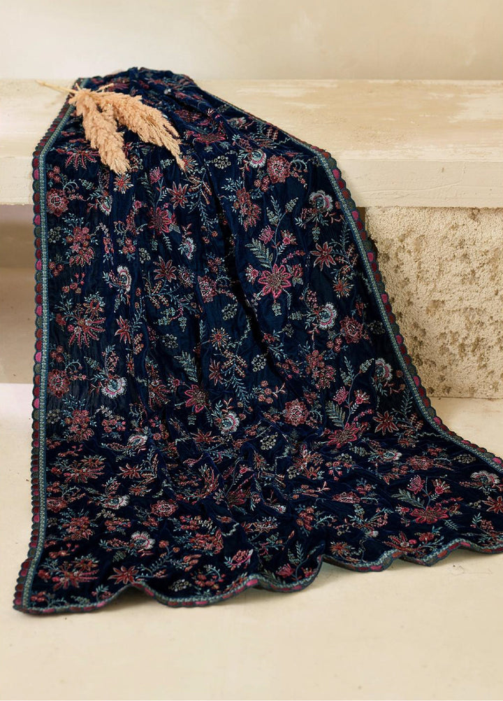 Zarif Velvet Shawls 1 Piece ZRF25VS ZRF-VS-01 - Festive Collection