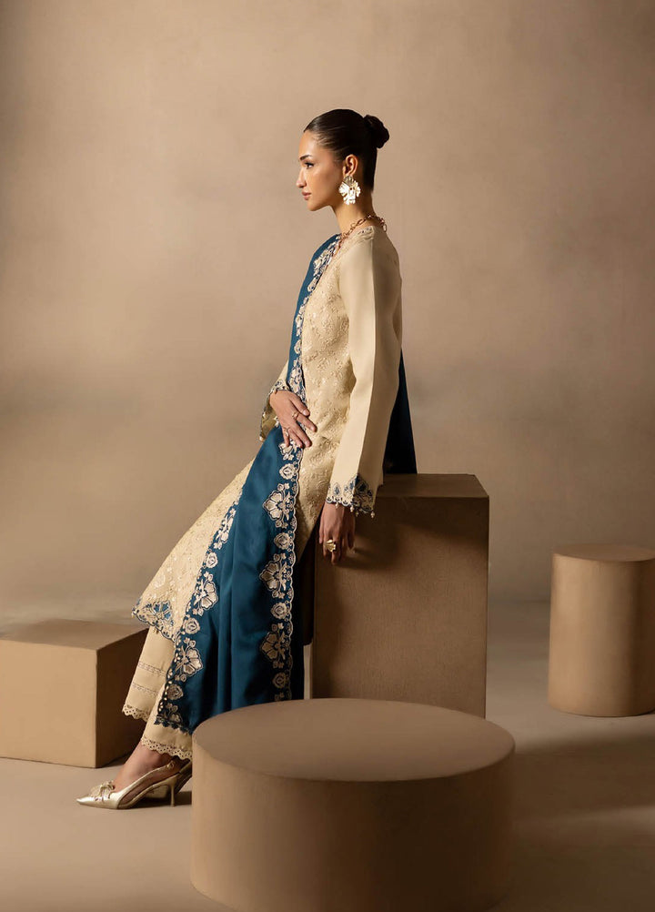 Sareen by Rajbari Unstitched Premium Viscose Chikankari 3 Piece RB25SC D-06 - Winter Collection