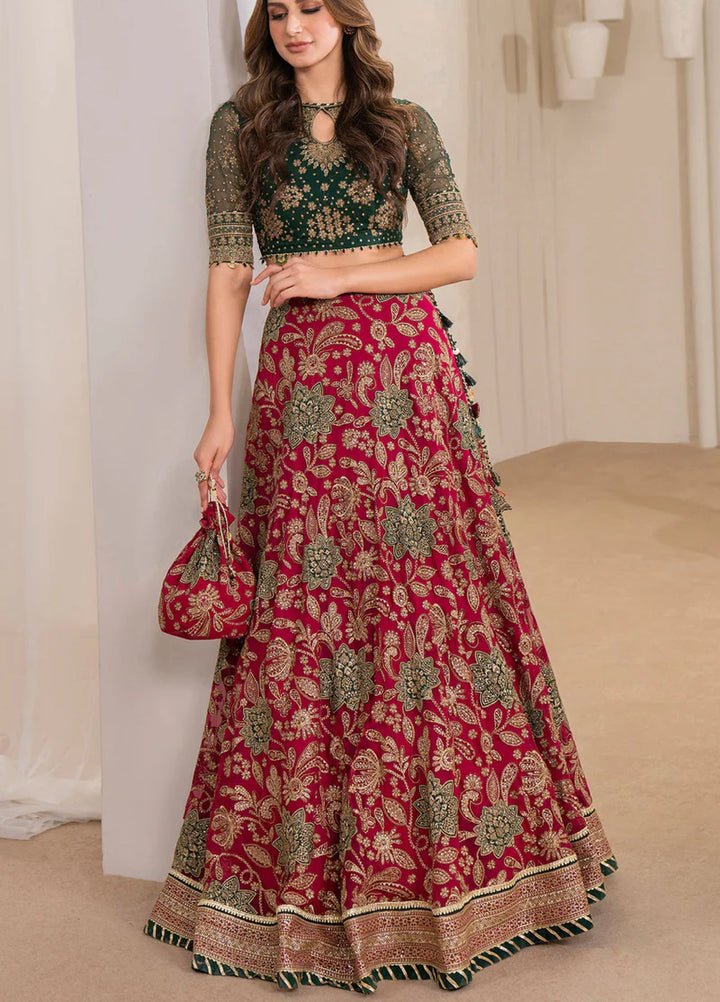 Jazmin Unstitched Chiffon Embroidered Suits 3 Piece JZ25CF JZ-WF24-03 - Festive Collection