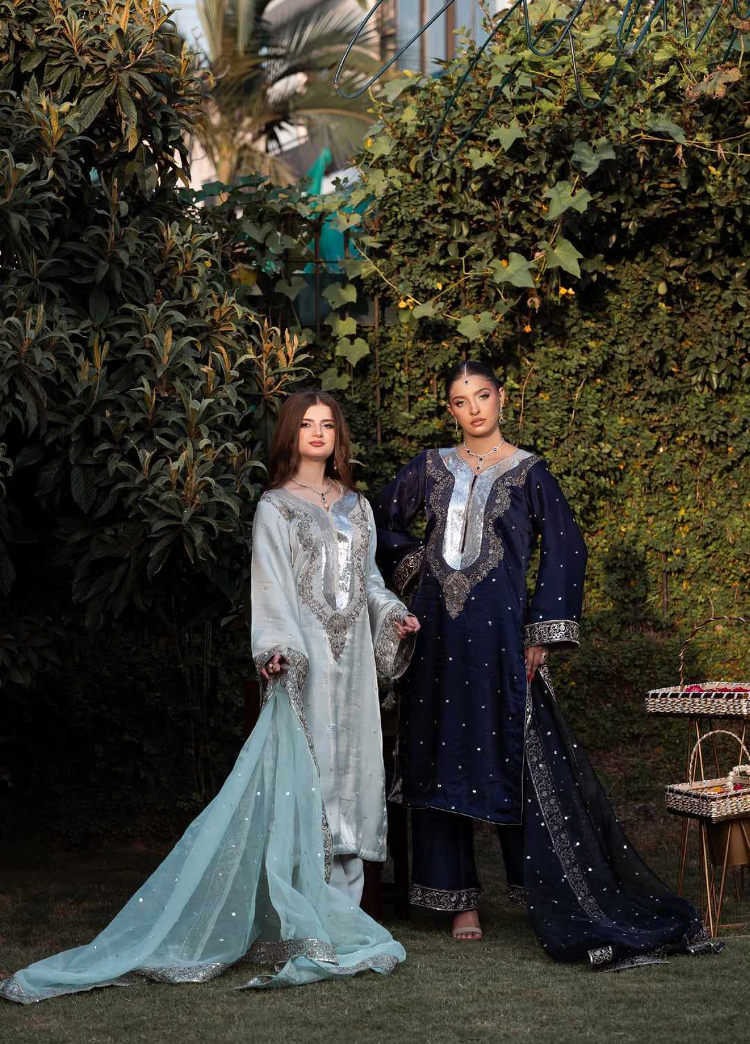 Sitaray by Reezas Women Pret Silk Embroidered 3 Piece Sunehri raat - Festive Collection