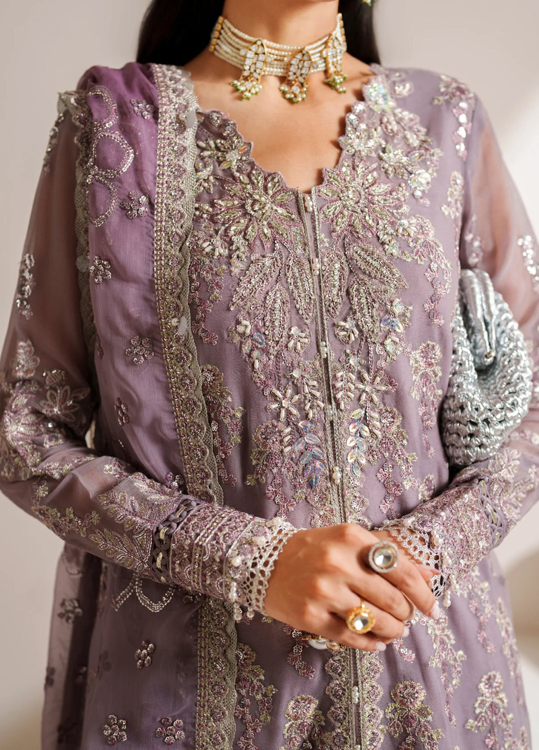 Xenia Formal Unstitched Luxury Chiffon Suits 3 Piece XE25FL Mahveen - Formals Collection