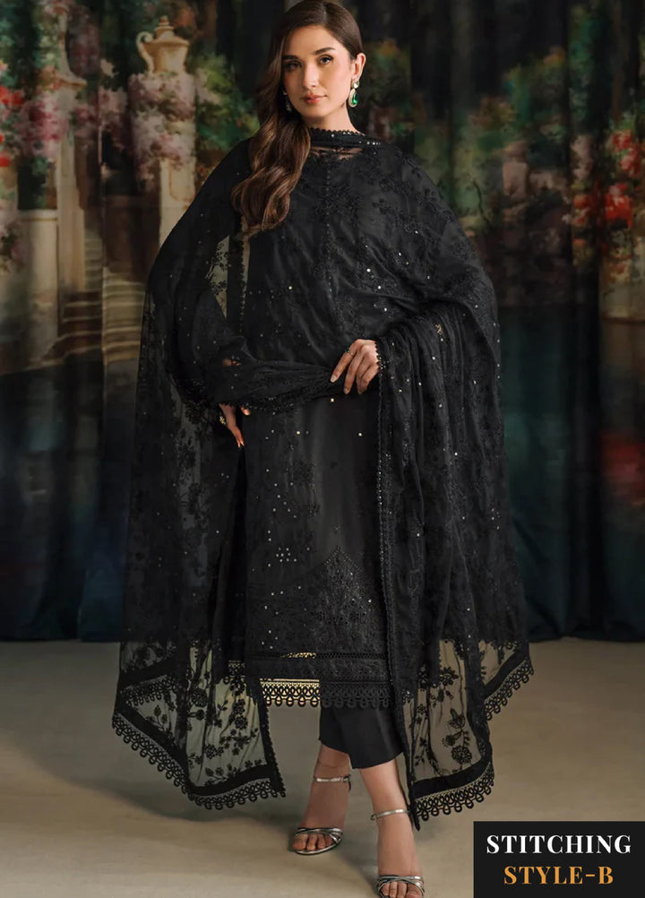 Zarif Women Unstitched Embroidered Raw Silk 3 Piece Suit ZR26UFC ZRF-RW-02 ZIVAH - Festive Collection
