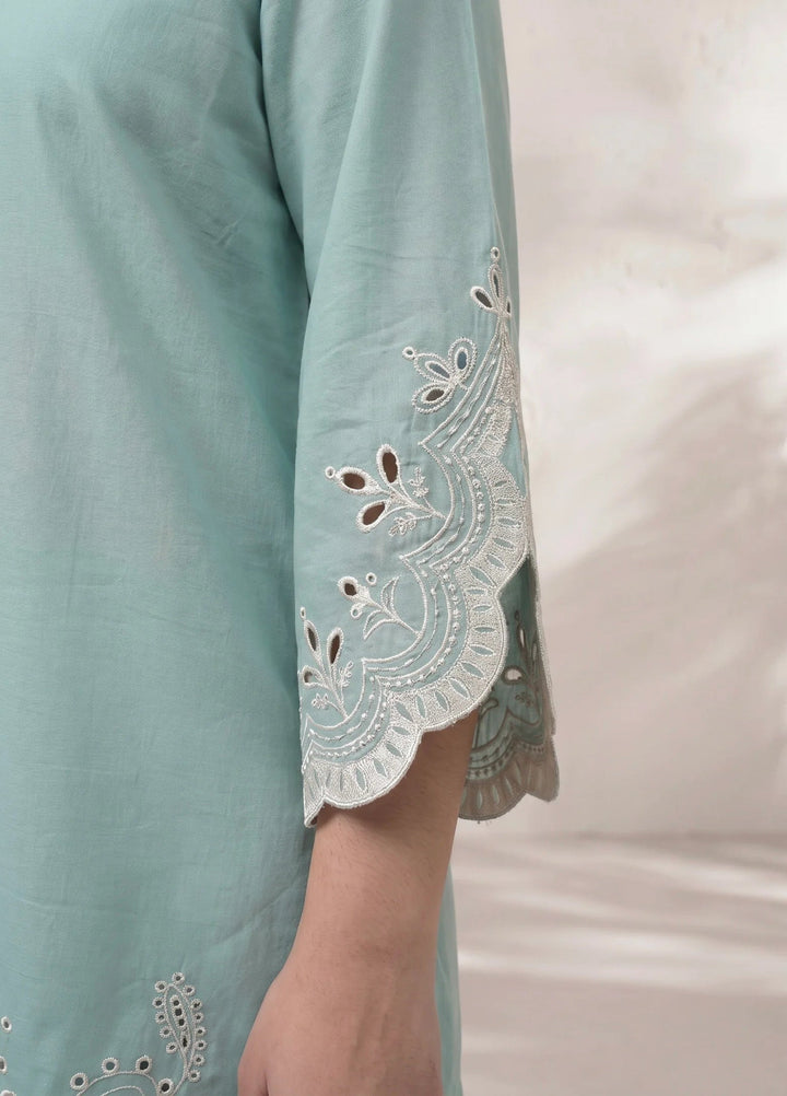 Scherezade Women RTW Embroidered Lawn Cotton 3 Piece Suit ICY BREEZE - Casual Collection