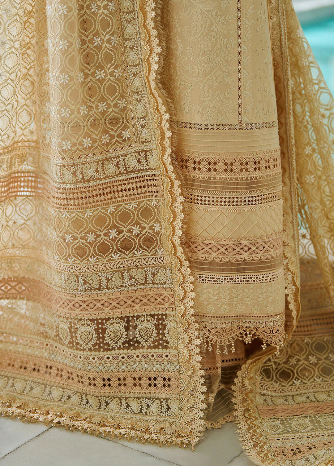Sobia Nazir Unstitched Embroidered Luxury Lawn 3 Piece Suit SN26ULE D-03 A - Eid Collection