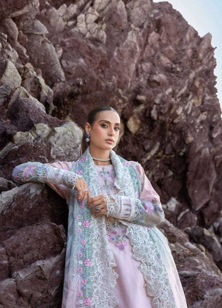 Mahiymaan by Al Zohaib Unstitched Embroidered Luxury Lawn 3 Piece Suit AZ26UM D-4 - Festive Collection