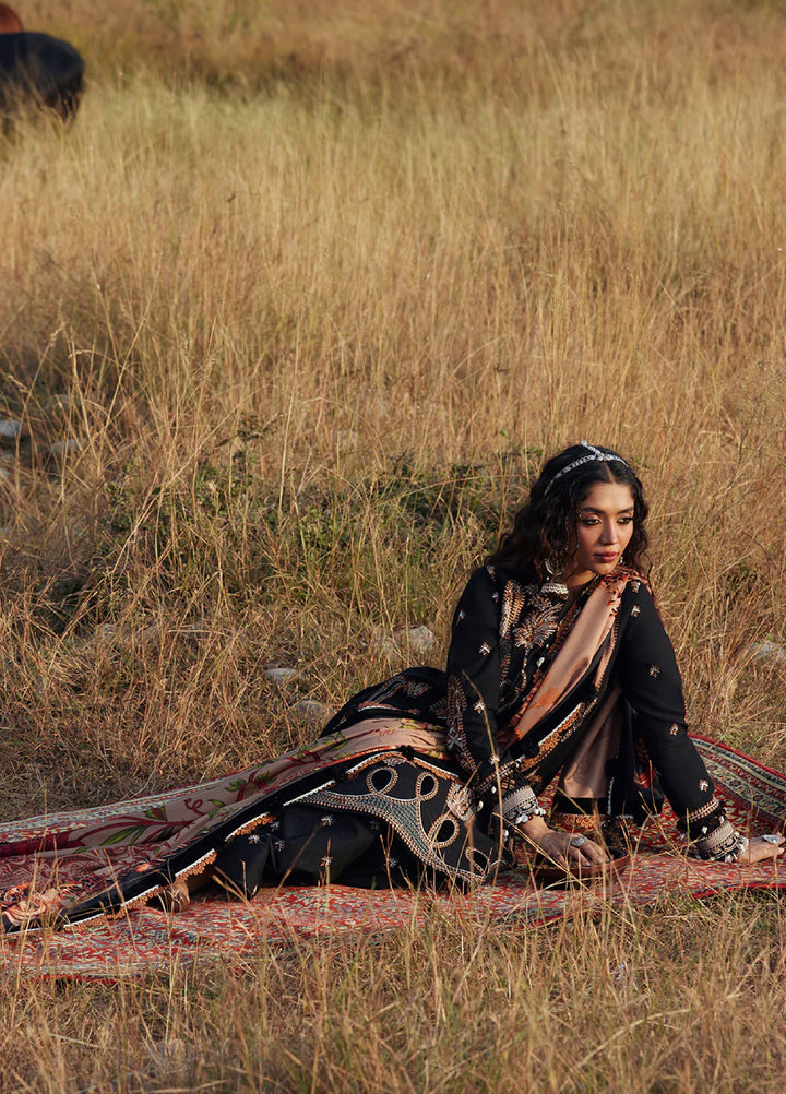 Saira Rizwan Unstitched Khaddar Embroidered Suits 3 Piece SR25UW D-01 Mahtaab - Winter Collection