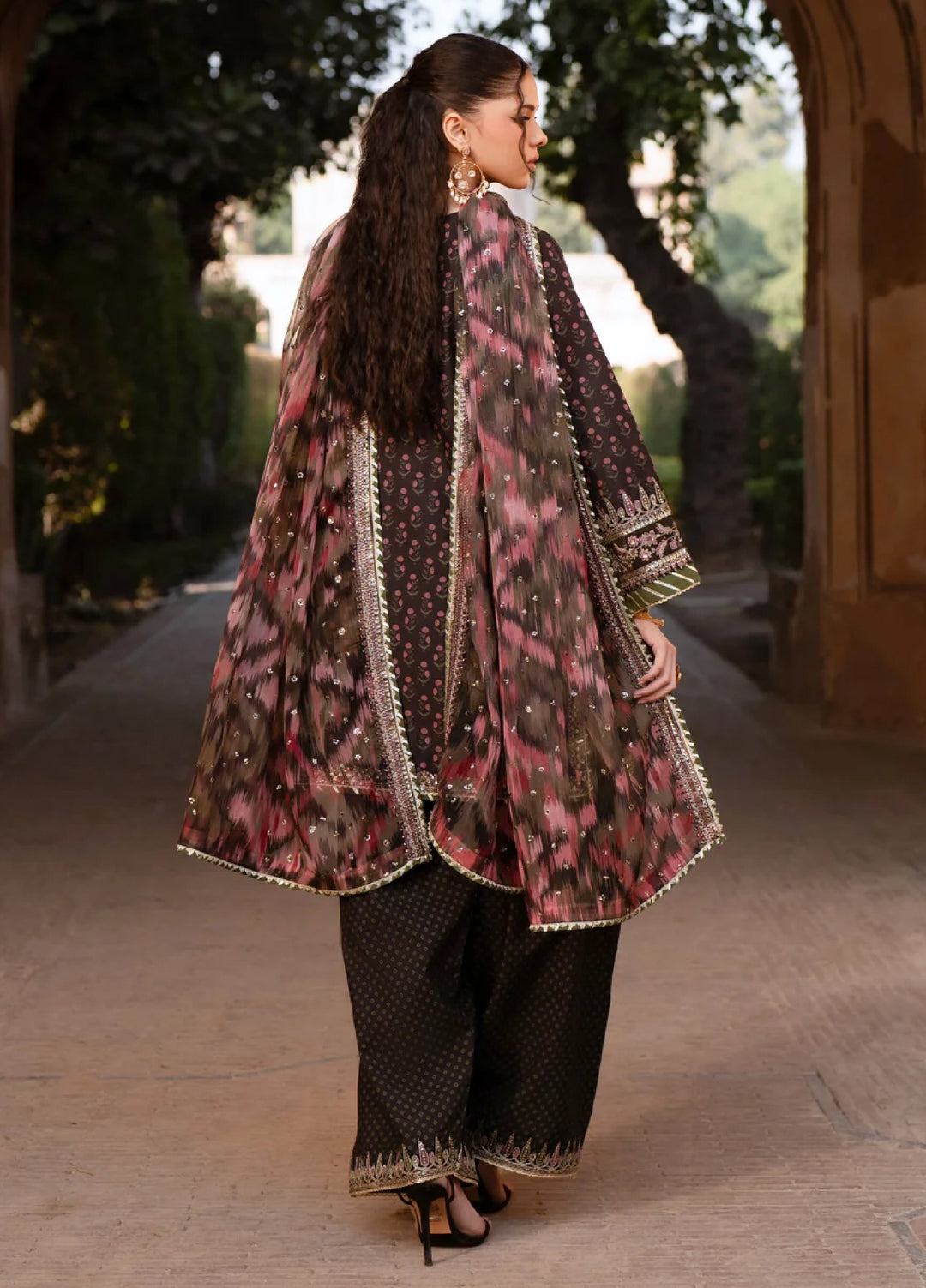 Xenia Formal Luxury Unstitched Embroidered Raw Silk Suits 3 Piece XE25FL D-04 Ruhi - Formals Collection