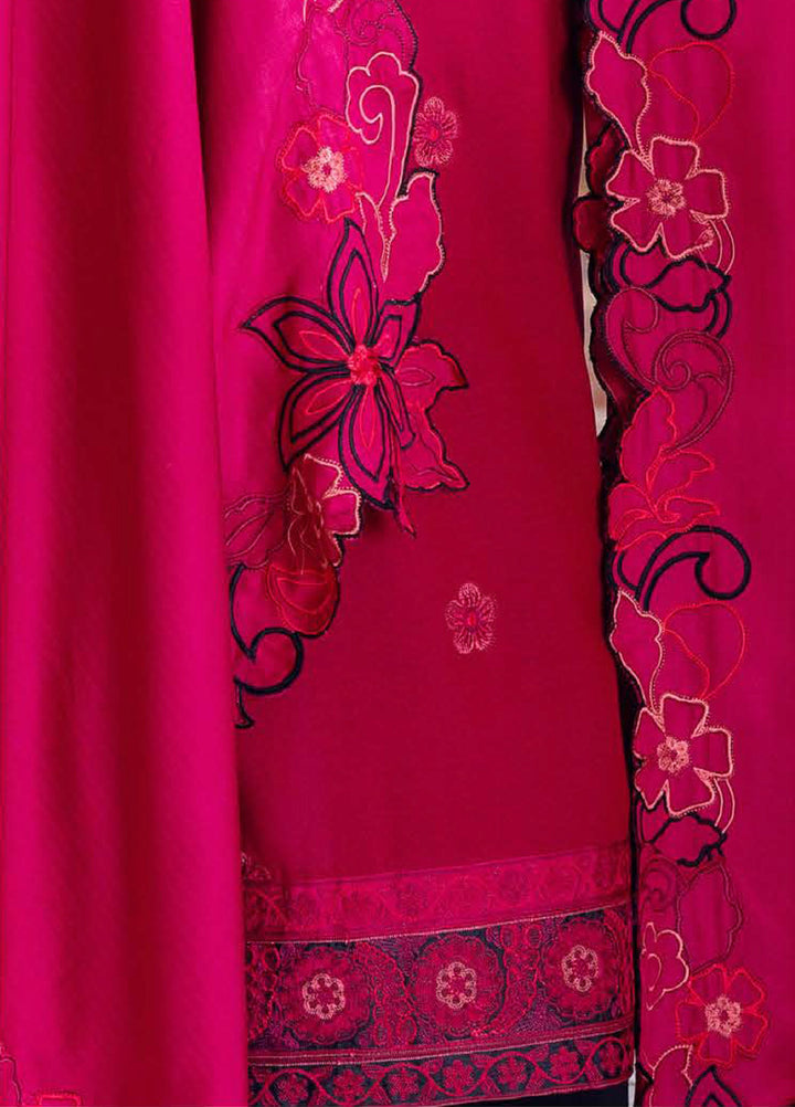 Symphony Hemline by Mushq Unstitched Karandi Embroidered 3 Piece MU25SK Darling Bloom - Winter Collection