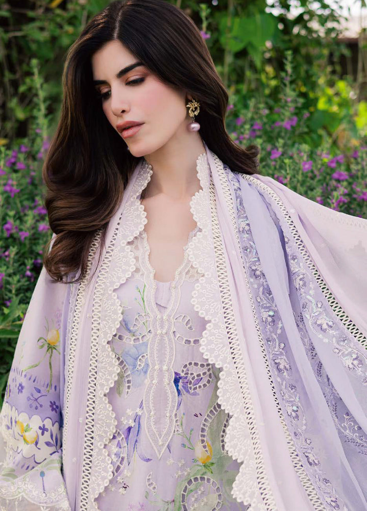 Lily May by Nureh Unstitched Embroidered Lawn 4 Piece Suit NU26ULL NE-258 - Eid Collection