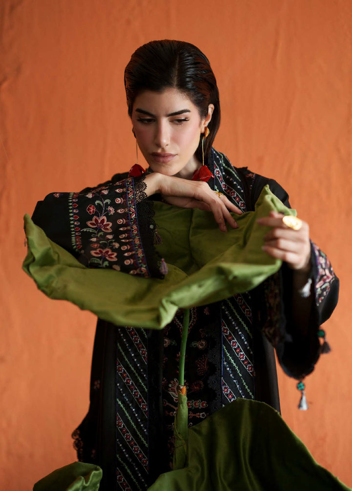 Blooming Flower by Zariya Unstitched Embroidered Lawn 3 Piece Suit ZRY26ULB ZARETA ZB-60109 - Festive Collection