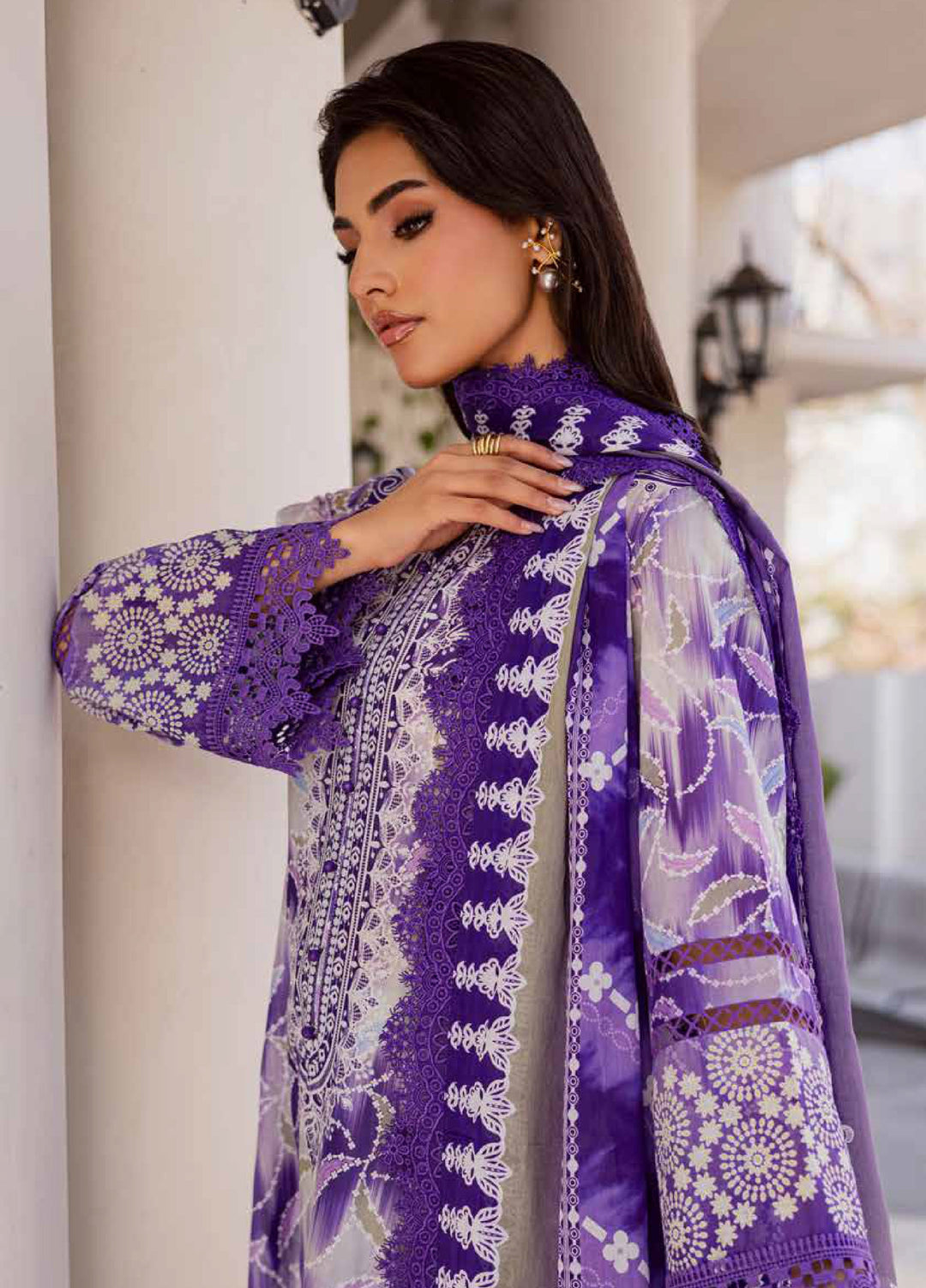 Rania by Nureh Unstitched Printed Lawn 3 Piece Suit NU26ULR NR-05 - Casual Collection