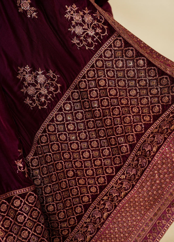 Zarif Velvet Shawls 1 Piece ZRF25VS ZRF-VS-02 - Festive Collection