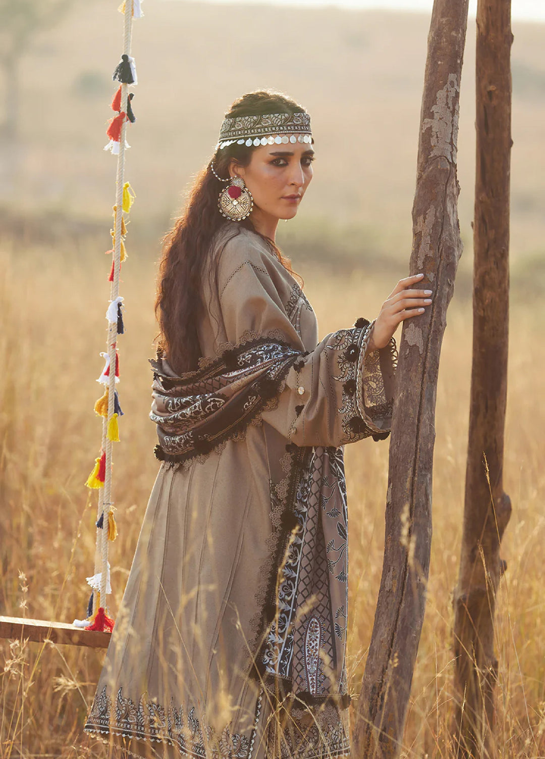 Saira Rizwan Unstitched Karandi Embroidered Suits 3 Piece SR25UW D-02 Rukh - Winter Collection