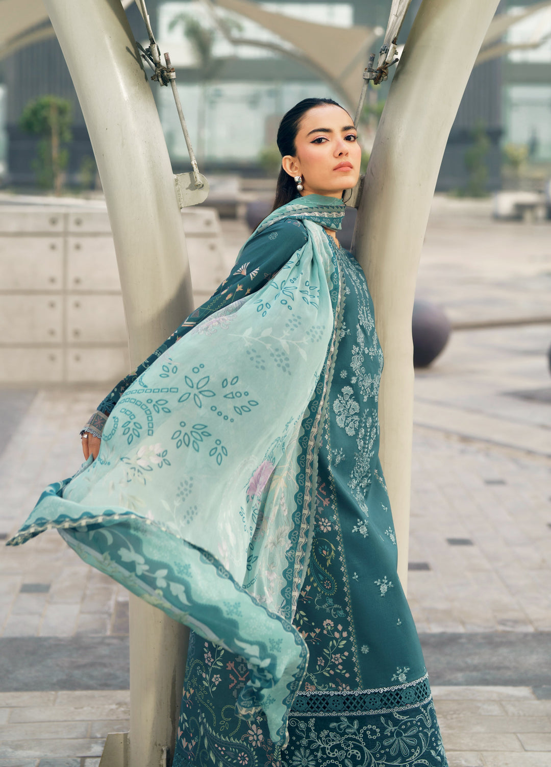 Zync by Florent Unstitched Embroidered Lawn 3 Piece Suit FL26ZU FZ-8A - Summer Collection