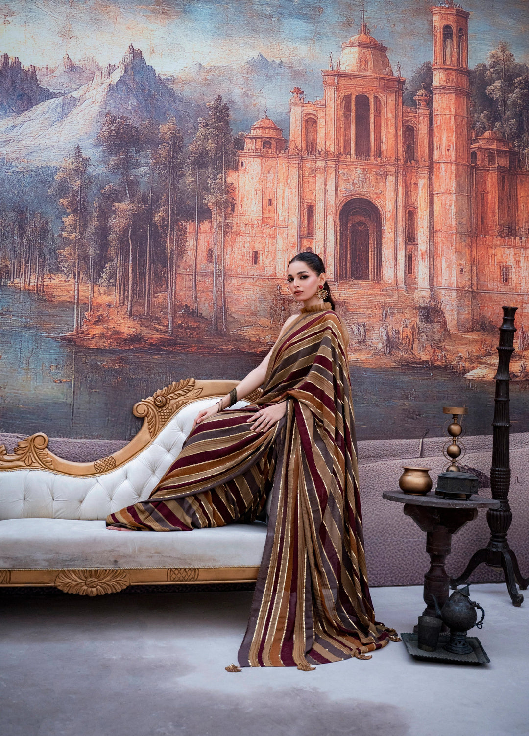 Lia by Miras Women Pret 3 Piece Embroidered Georgette Chiffon DALIA - Festive Collection