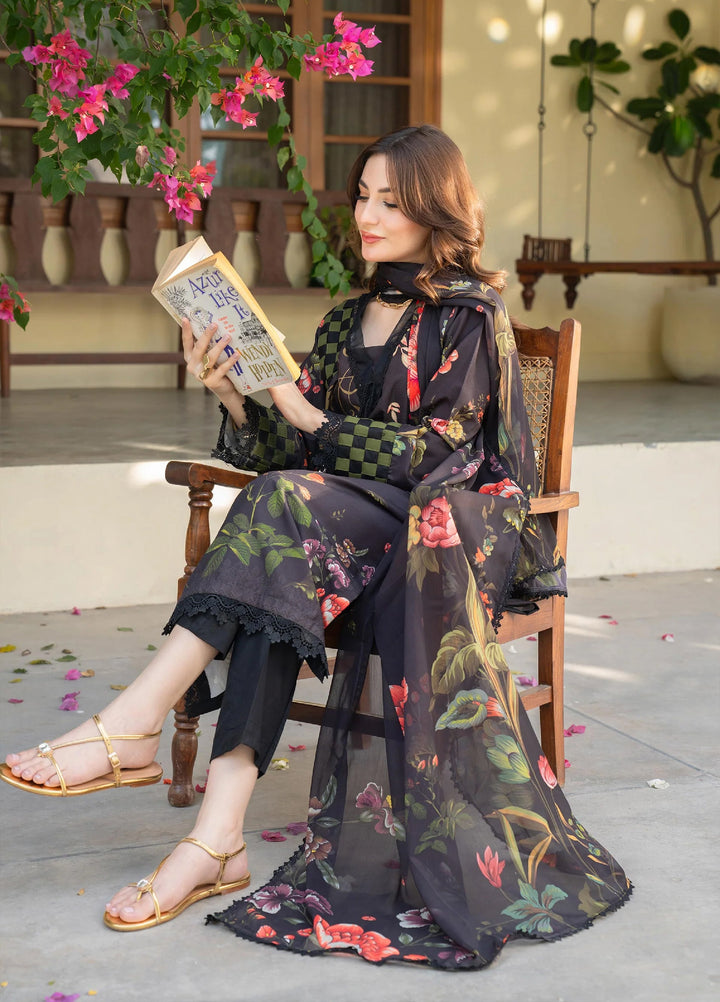 Mah e Noor Intermix by Panache 3 Piece Raw silk Orya - Winter Collection