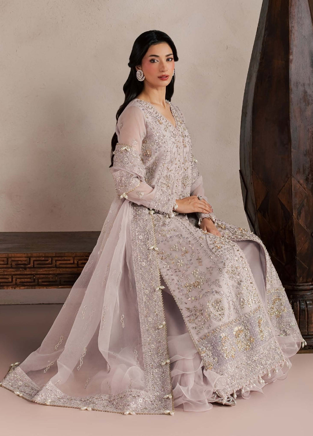 Sorelle by Aylin Unstitched Hand work Organza 3 Piece Suit AY26US Elara - Festive Collection