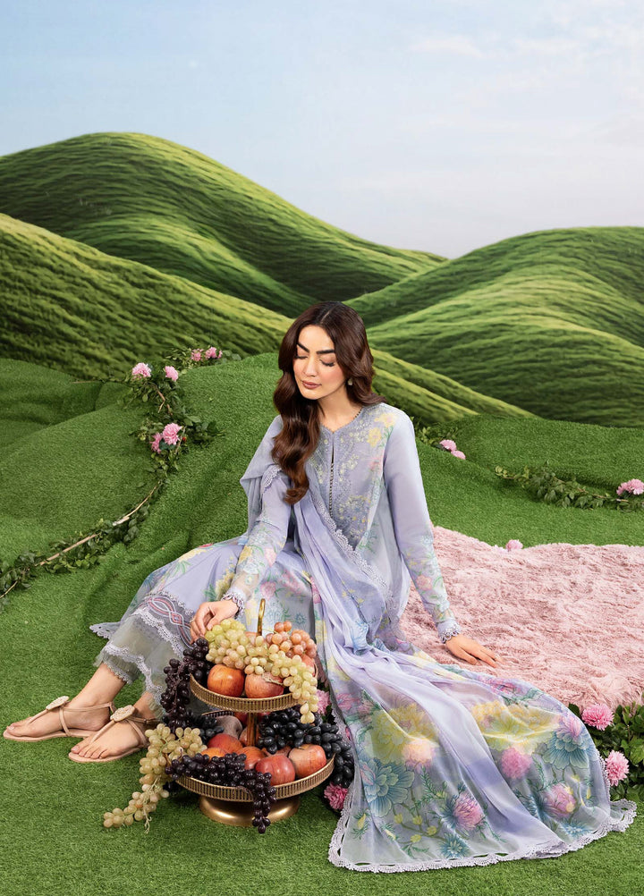M Basics by Maria B Unstitched Embroidered Lawn 3 Piece Suit MB26SSEL MB-CUSV14-11B - Eid Collection